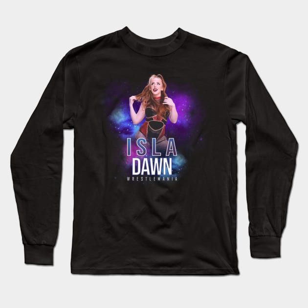 isla dawn wrestle Long Sleeve T-Shirt by KomenX